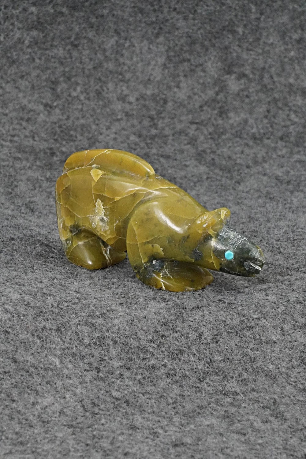 Mountain Lion Zuni Fetish Carving - Ronnie Lunasee