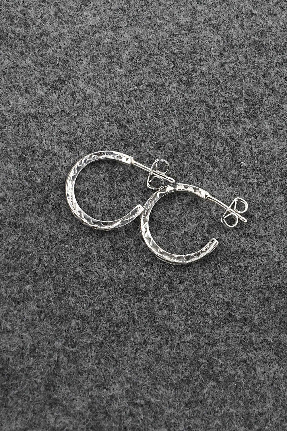 Sterling Silver Hoop Earrings - Elaine Tahe