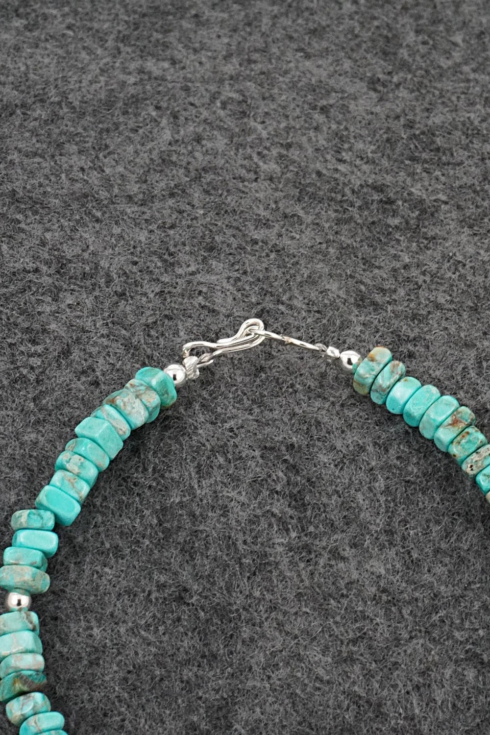 Turquoise & Sterling Silver Bracelet - Doreen Jake