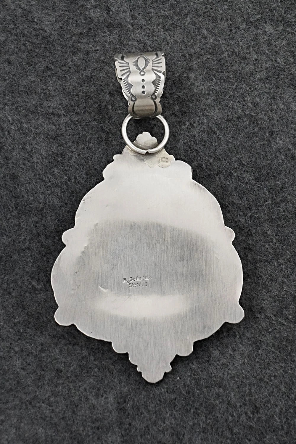 Turquoise & Sterling Silver Pendant - Rosita Calladitto