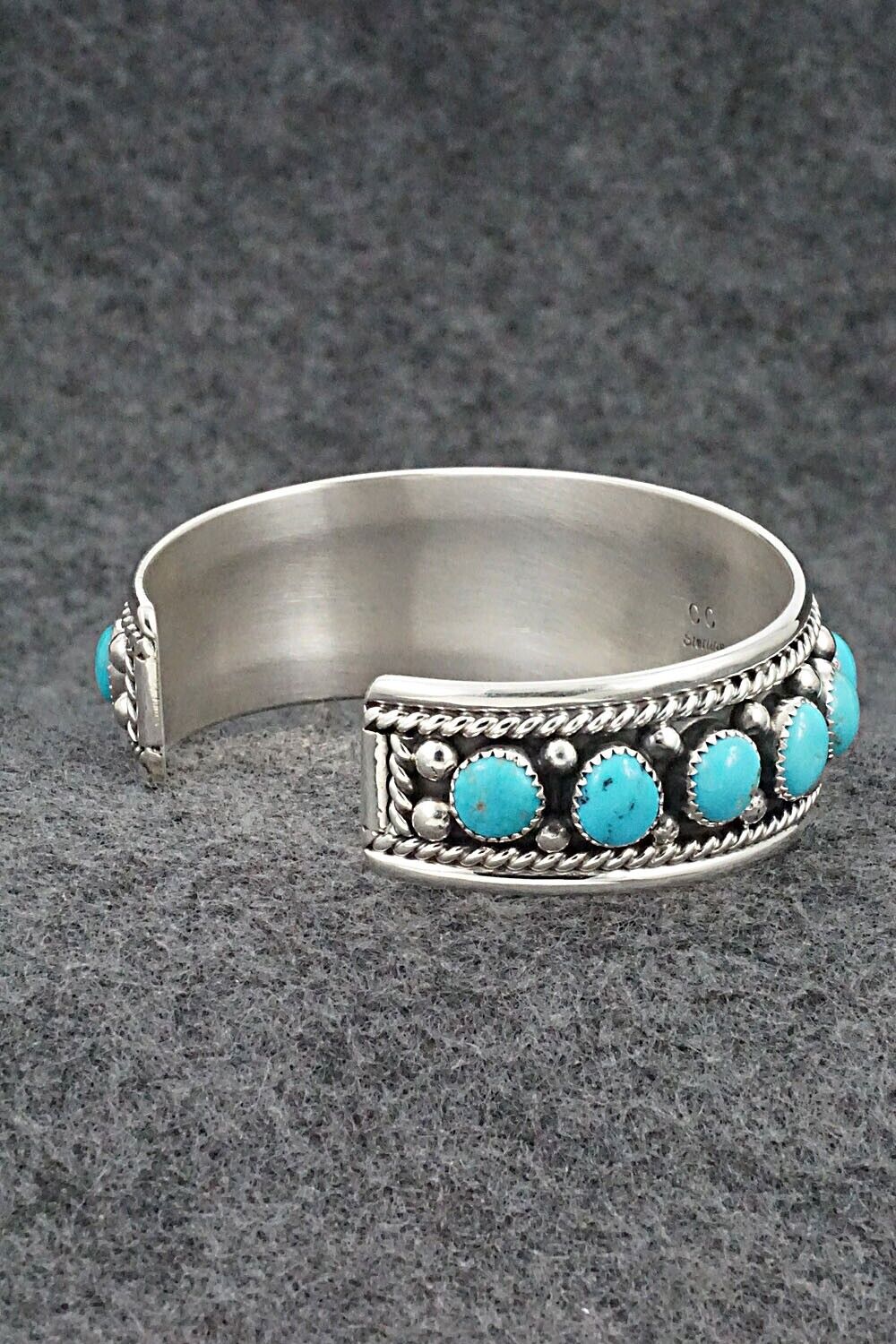 Turquoise & Sterling Silver Bracelet - Chester Charley