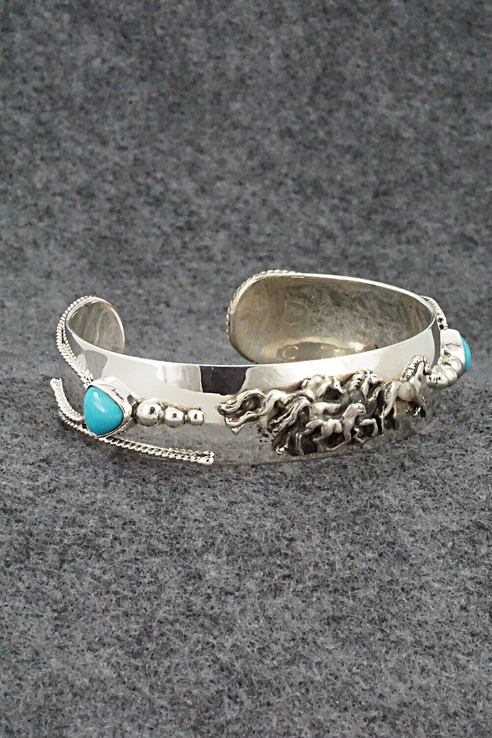 Turquoise & Sterling Silver Bracelet - Bobby Platero