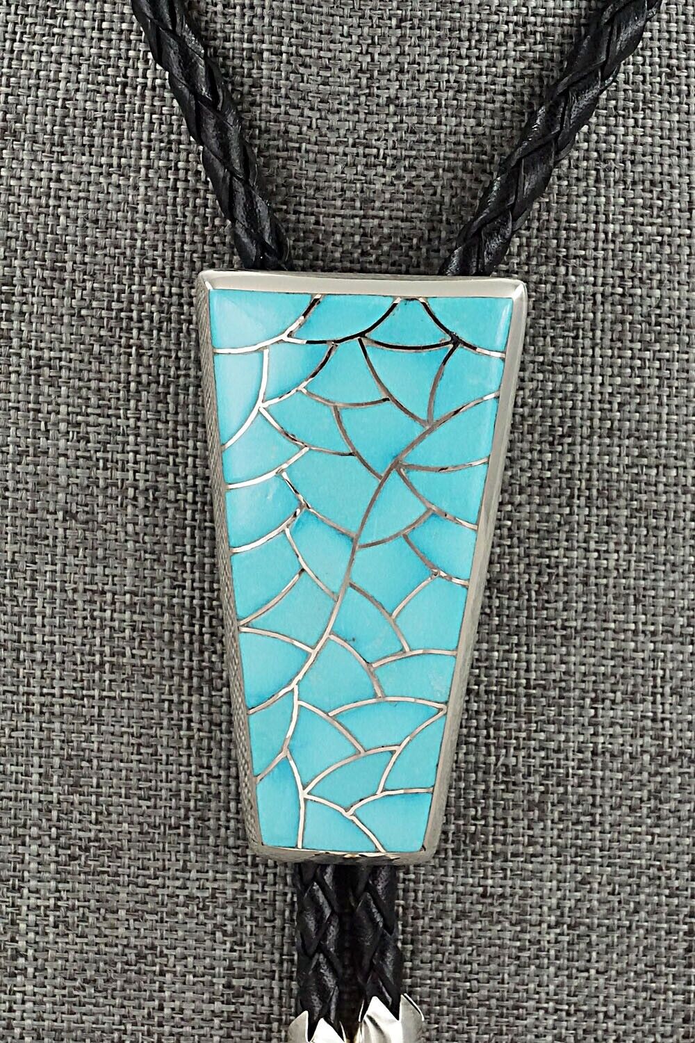 Turquoise & Sterling Silver Bolo Tie & Belt Buckle - Stuart Tucson