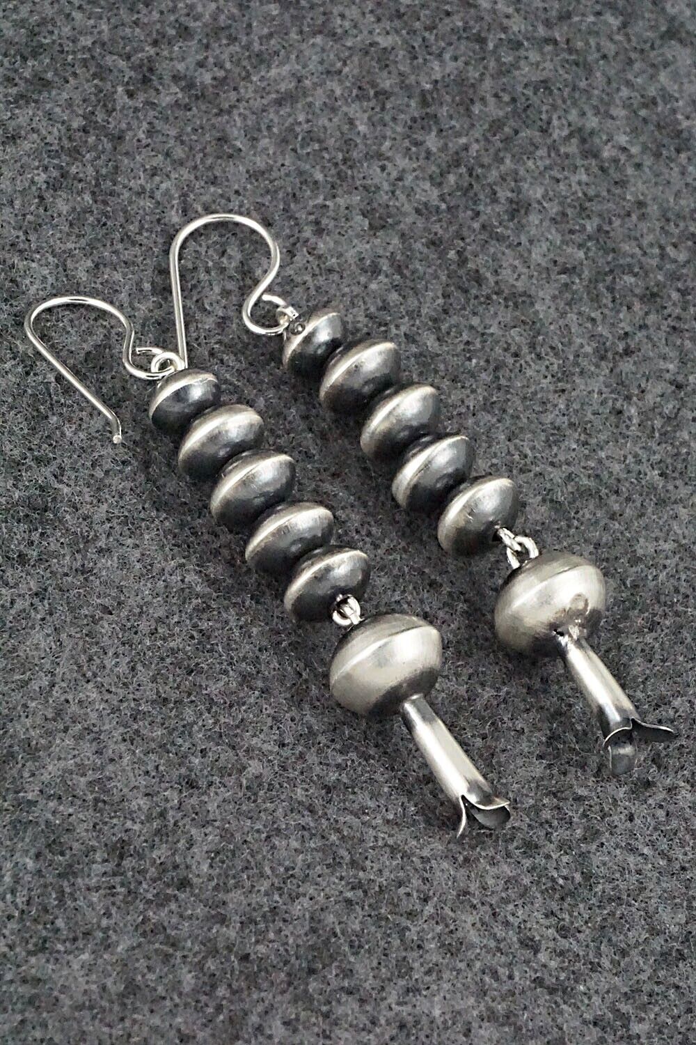 Sterling Silver Navajo Pearl Earrings - Tonisha Haley