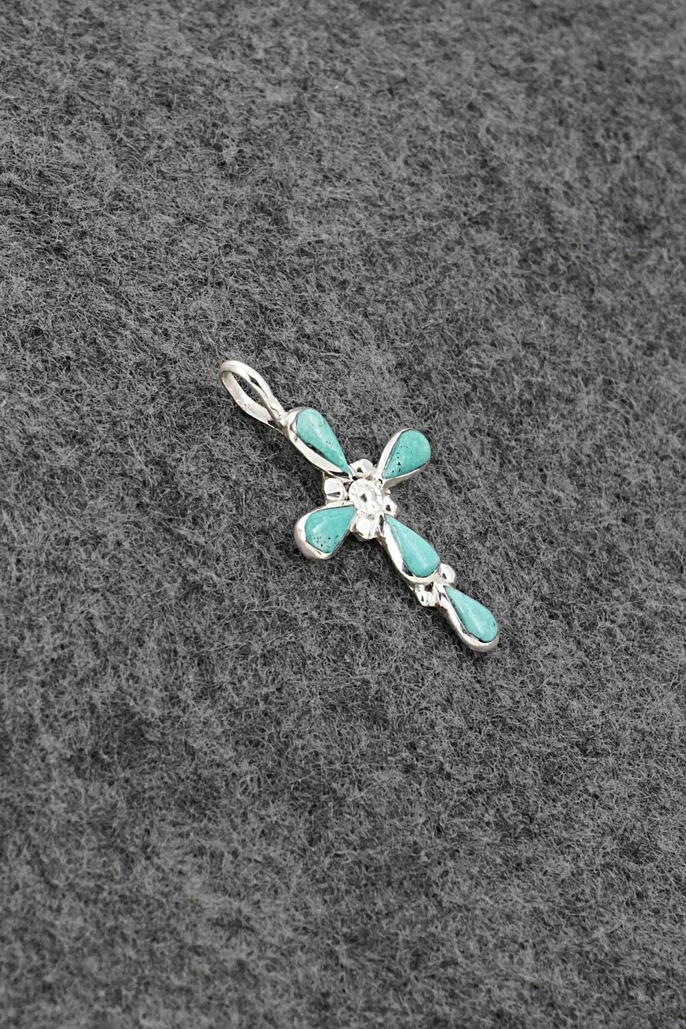 Turquoise & Sterling Silver Pendant - Bryce Vacit
