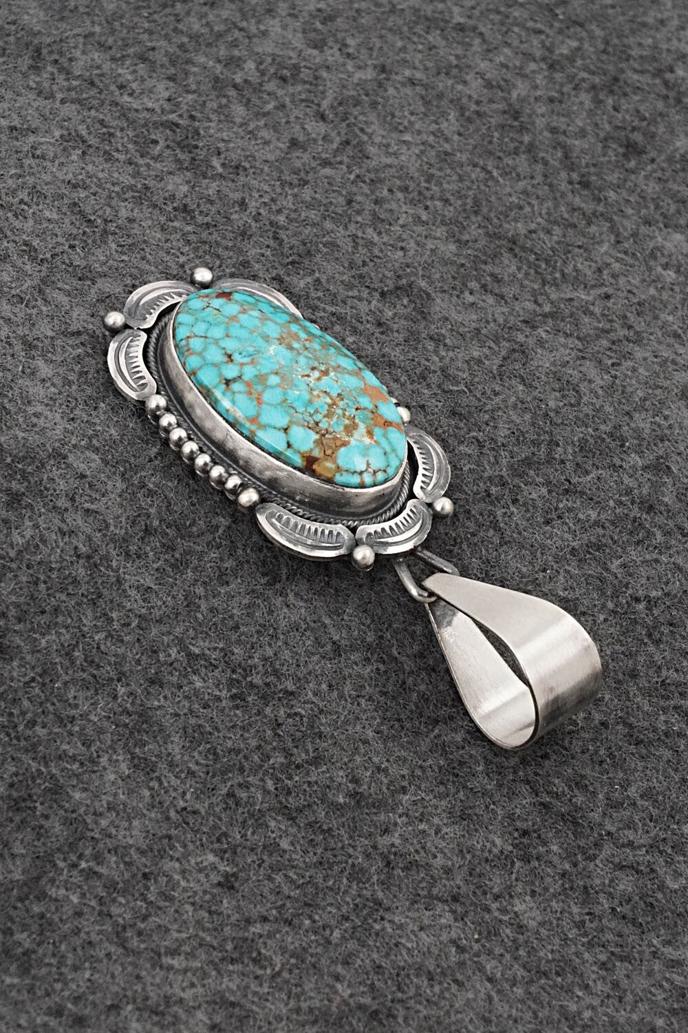 Turquoise & Sterling Silver Pendant - Daniel Benally