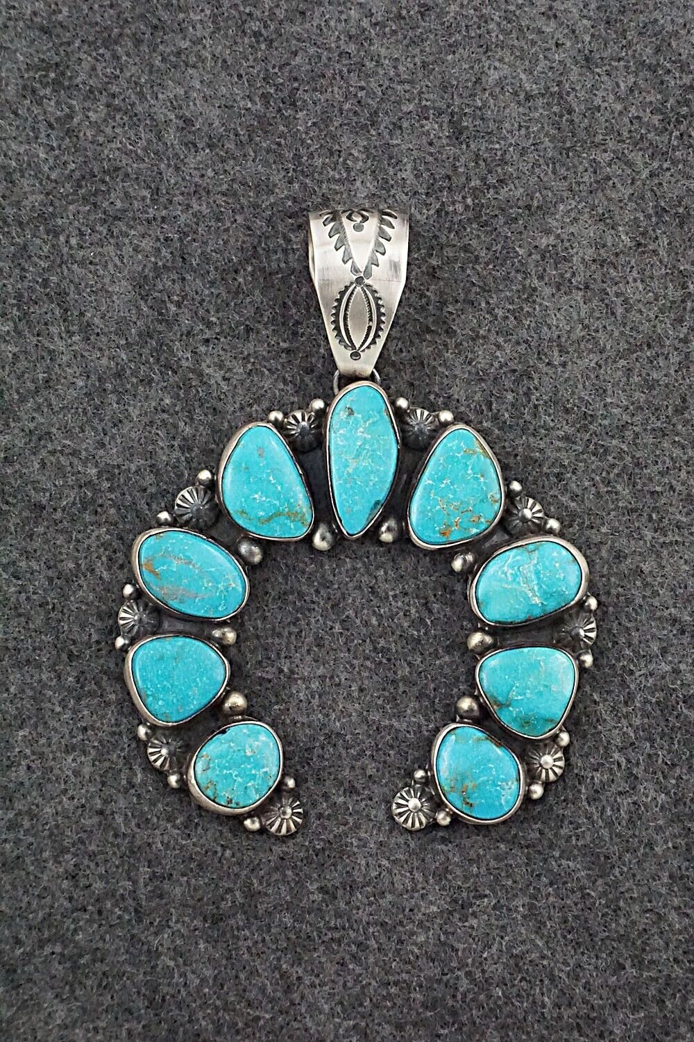 Turquoise & Sterling Silver Pendant - Kathleen Livingston