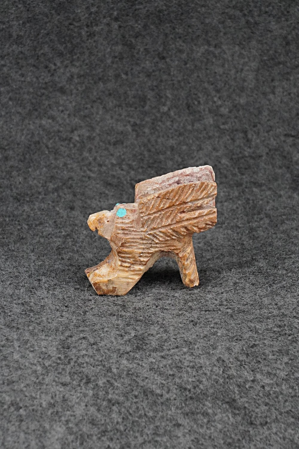 Eagle Zuni Fetish Carving - Carl Etsate
