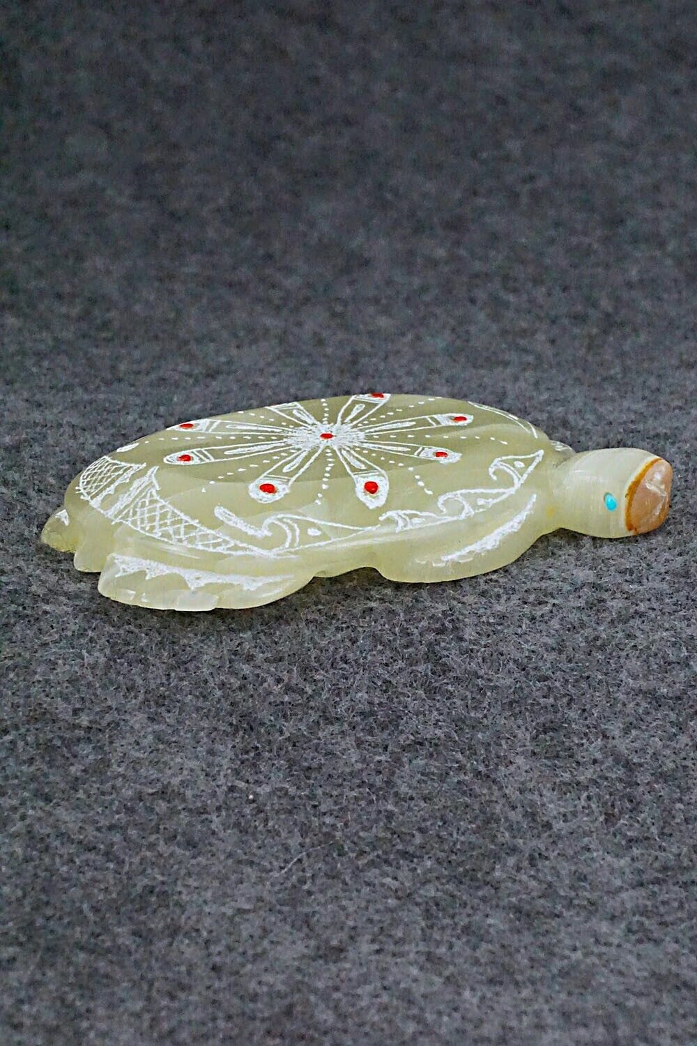 Turtle Zuni Fetish Carving - Adrian Cachini