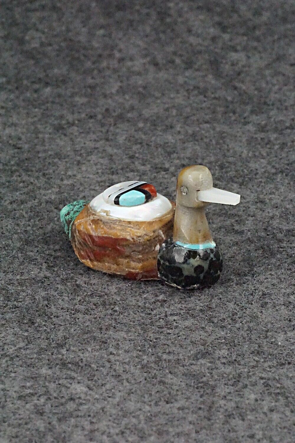 Duck Zuni Fetish Carving - Darrin Boone