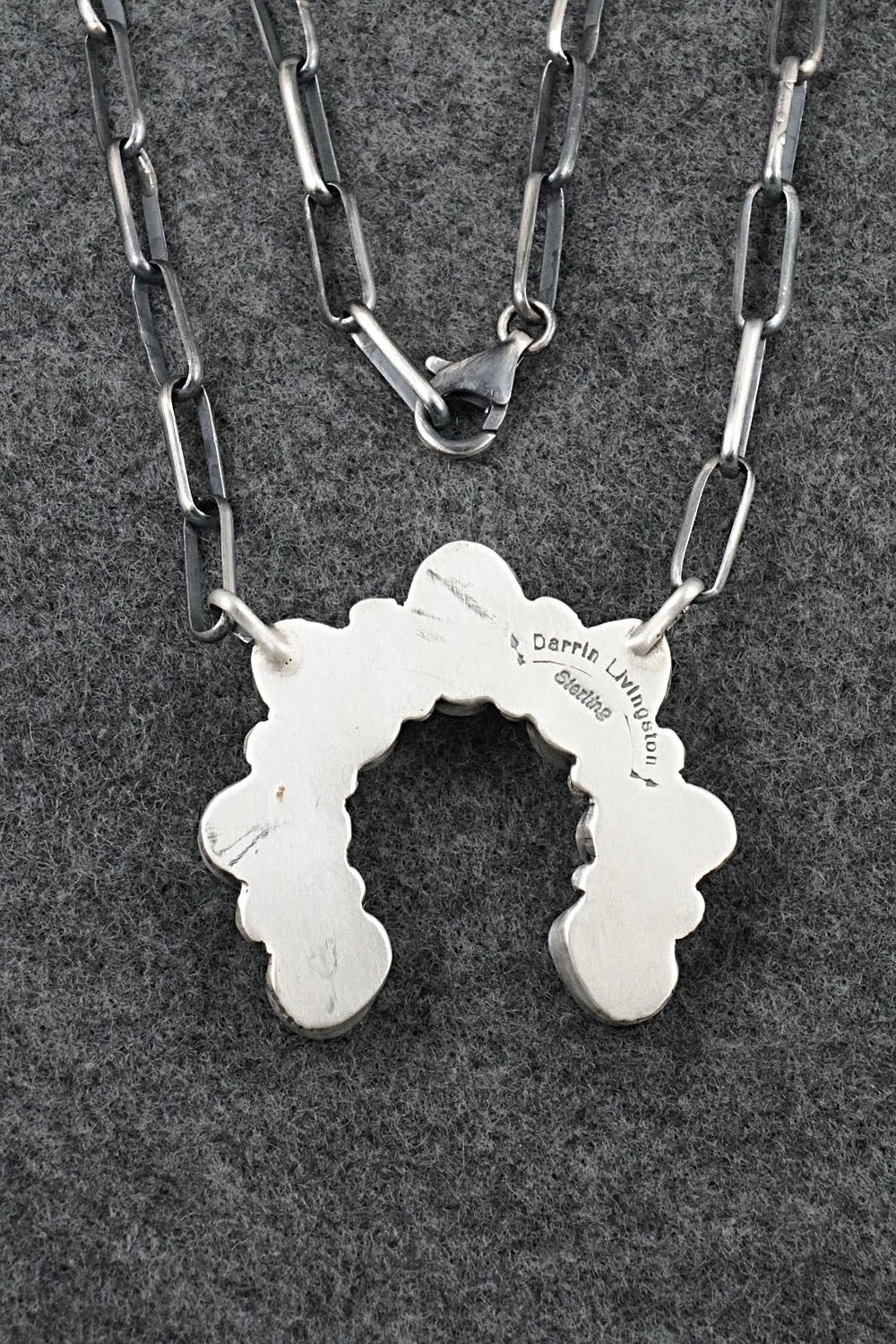 Turquoise & Sterling Silver Necklace - Darrin Livingston