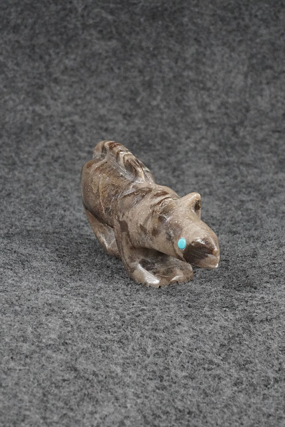 Mountain Lion Zuni Fetish Carving - Ronnie Lunasee