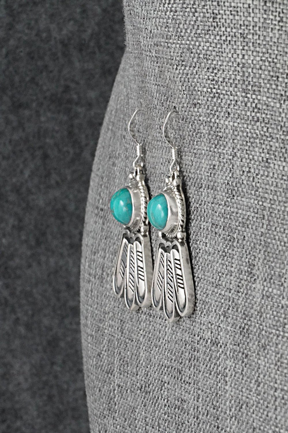 Turquoise & Sterling Silver Earrings - Sharon McCarthy