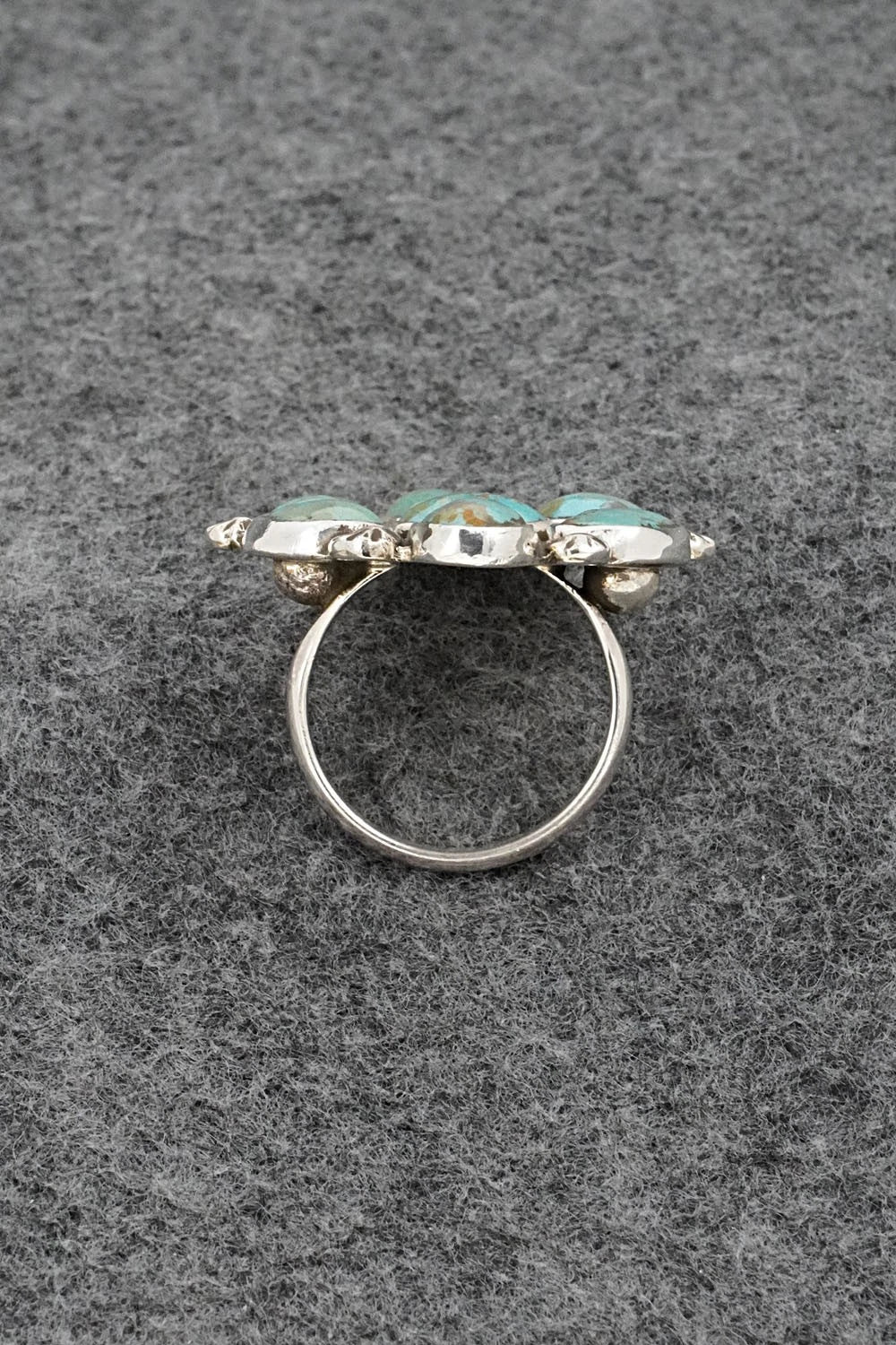 Turquoise & Sterling Silver Ring - Priscilla Reeder - Size 8.5