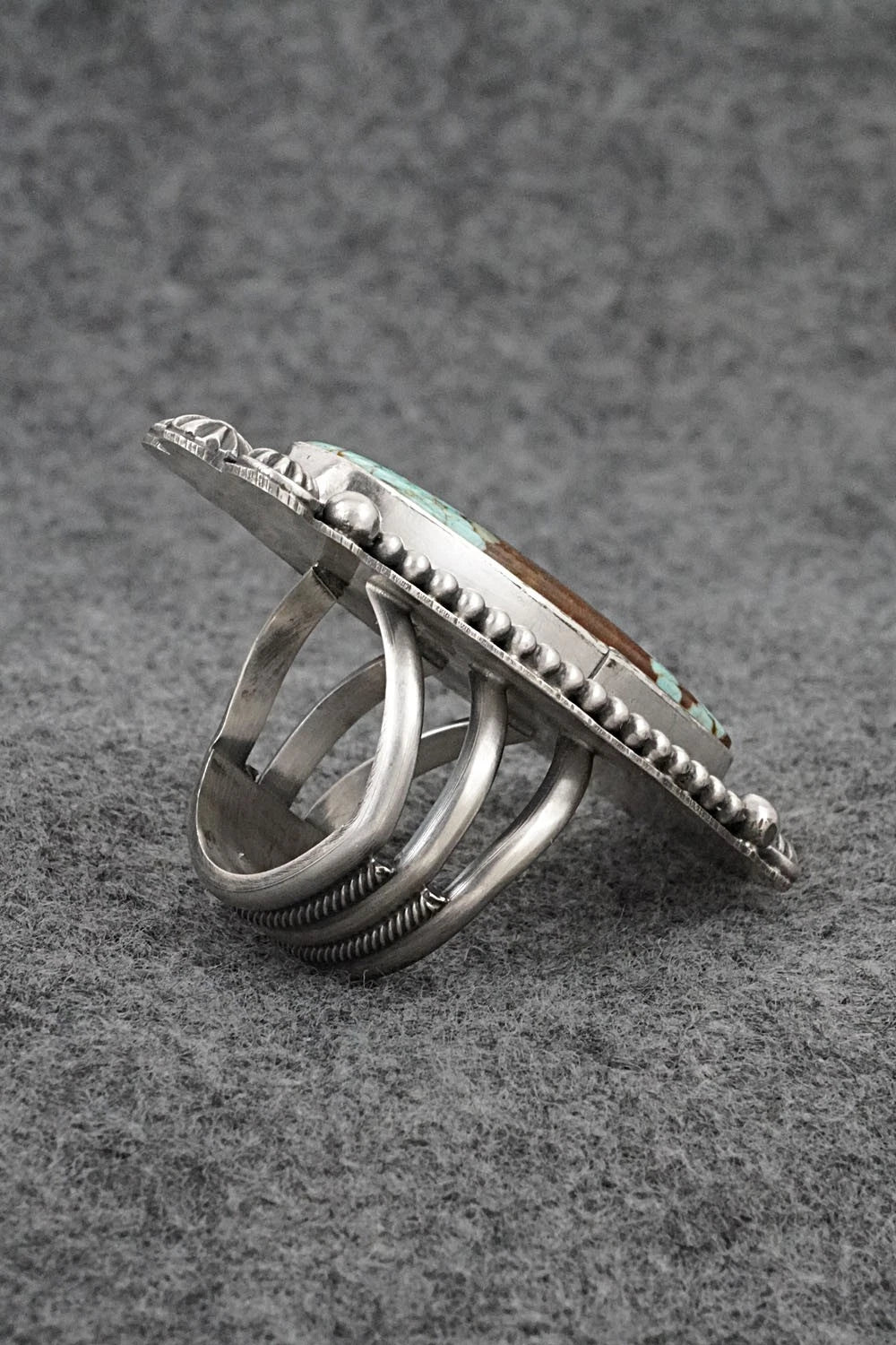 Turquoise & Sterling Silver Ring - Michael Calladitto - Size 9