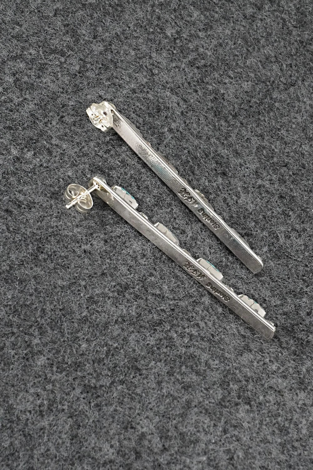 Turquoise & Sterling Silver Earrings - Murray Hannaweeka