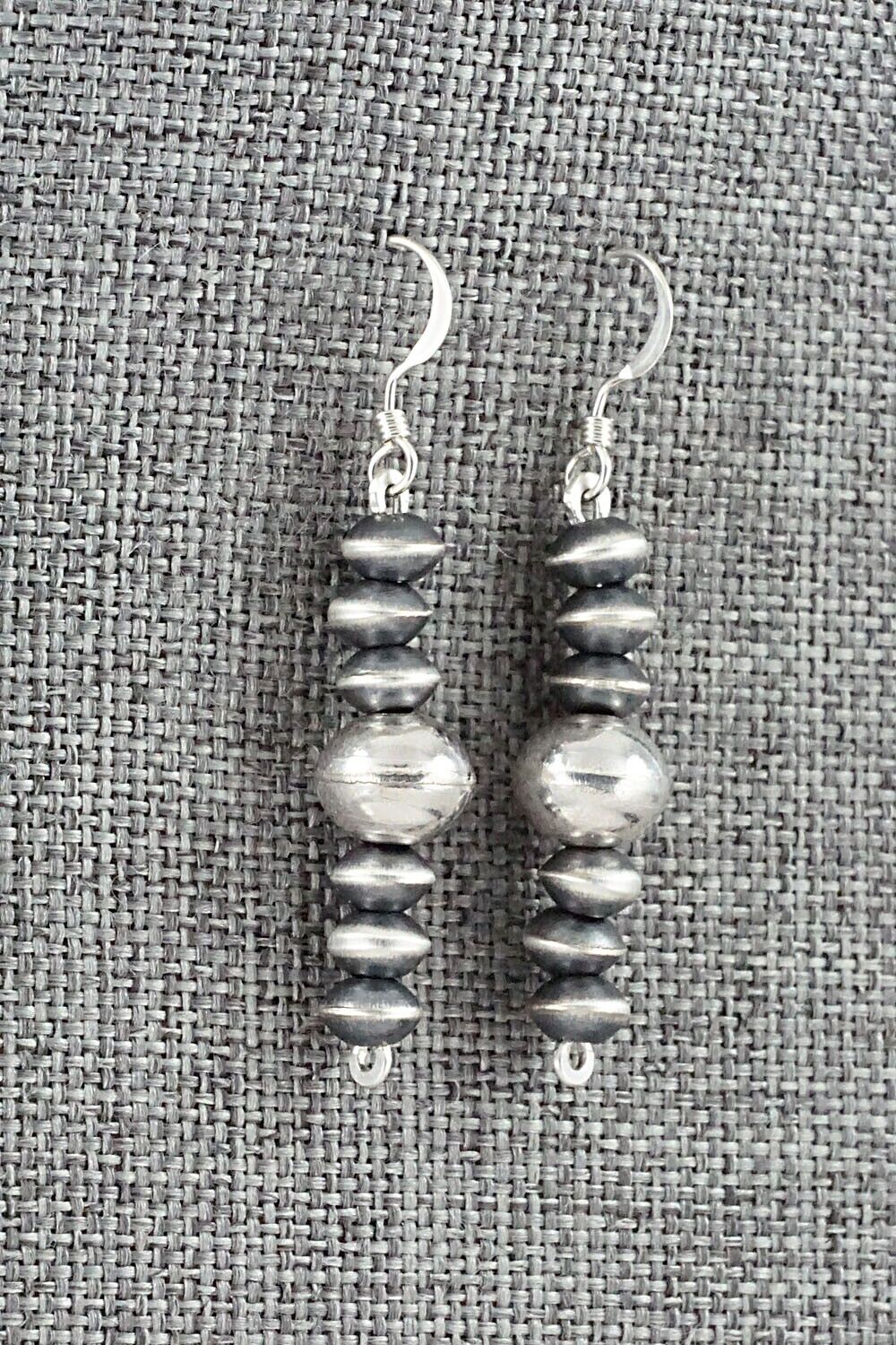 Sterling Silver Navajo Pearl Earrings - Preston Haley