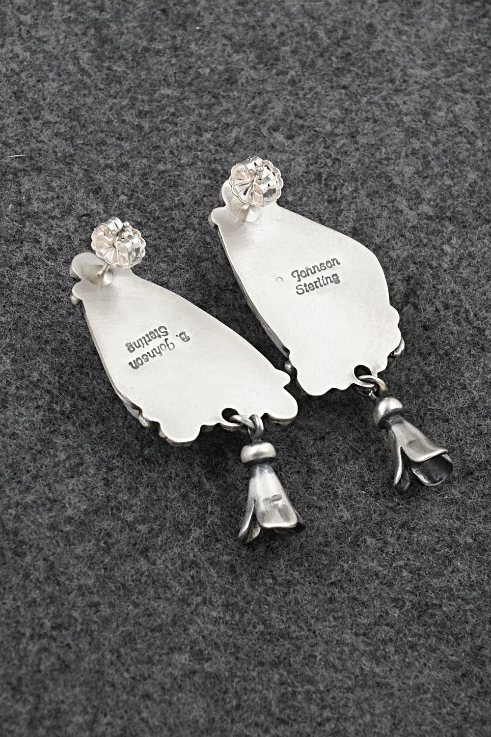 Turquoise & Sterling Silver Earrings - Bobby Johnson