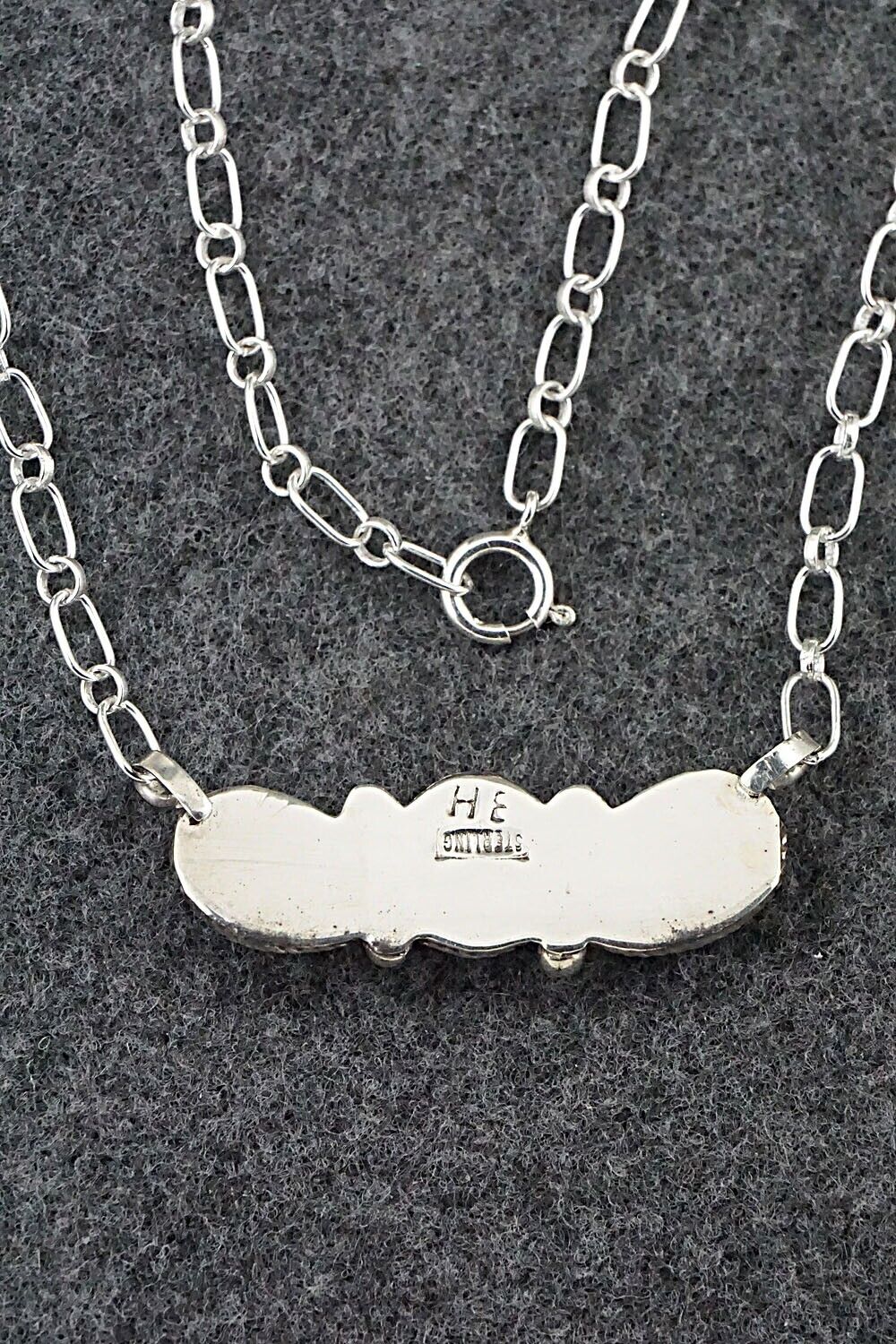 Turquoise & Sterling Silver Necklace - Ernest Hawthorne