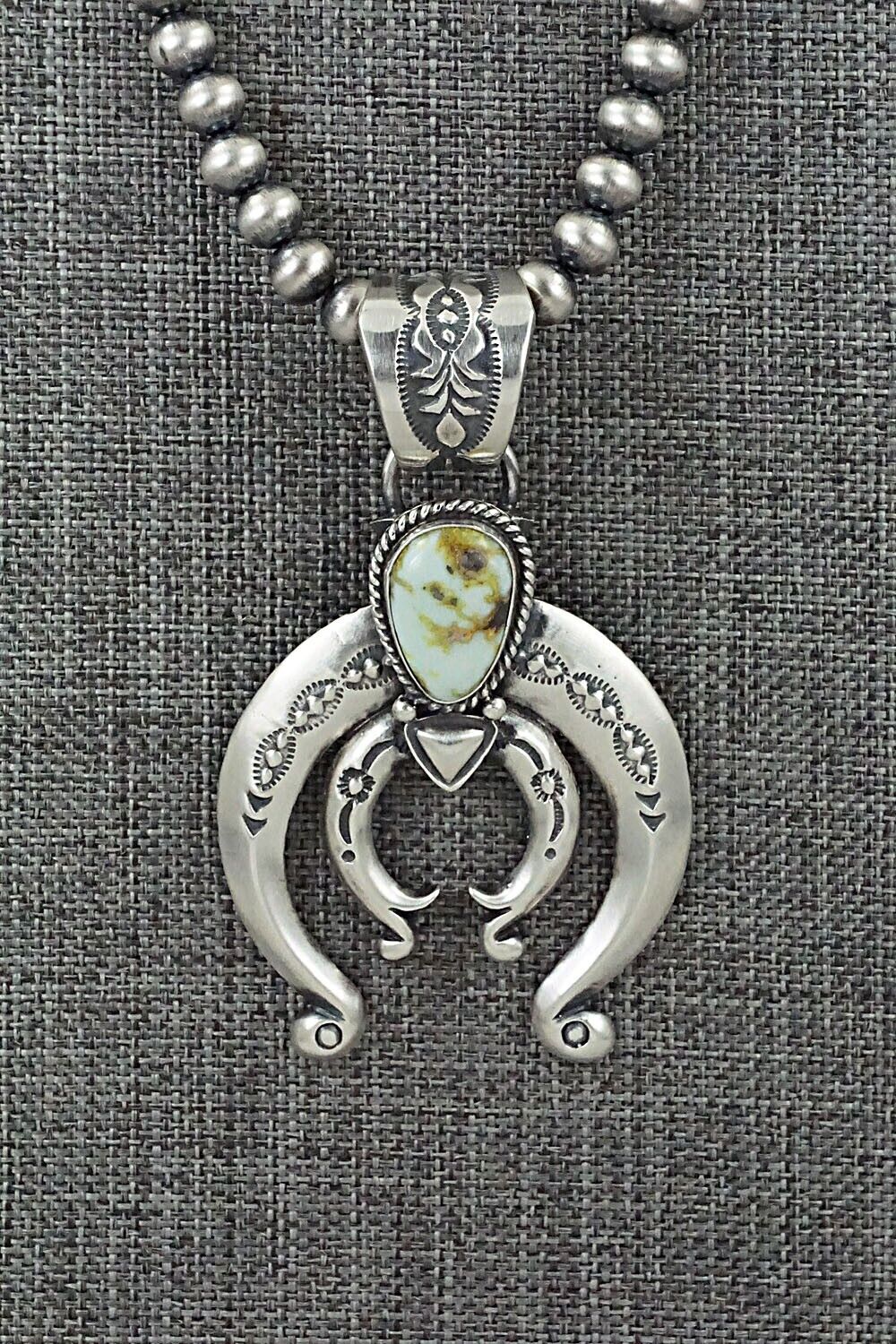 Variscite & Sterling Silver Necklace - Paige Gordon