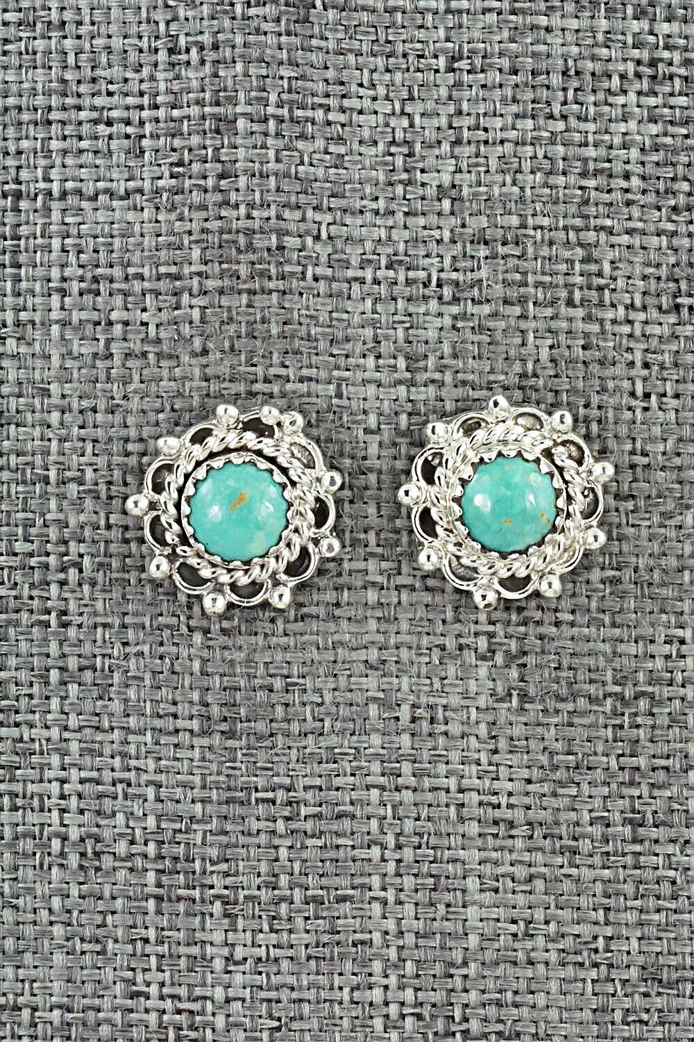 Turquoise & Sterling Silver Earrings - Harris Largo