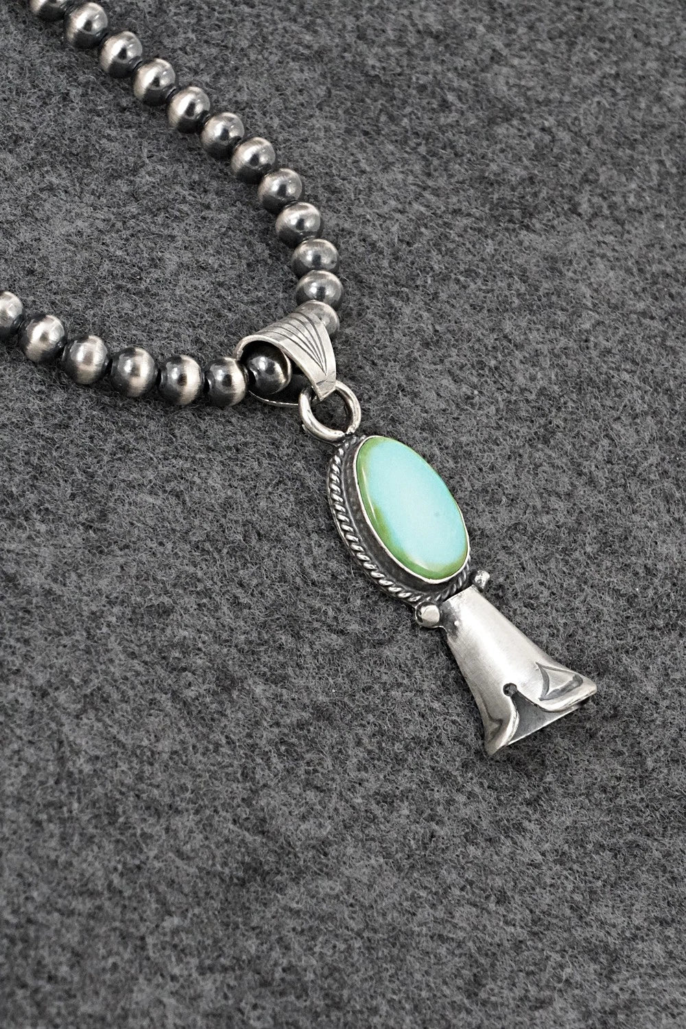 Turquoise & Sterling Silver Necklace - Sharon McCarthy