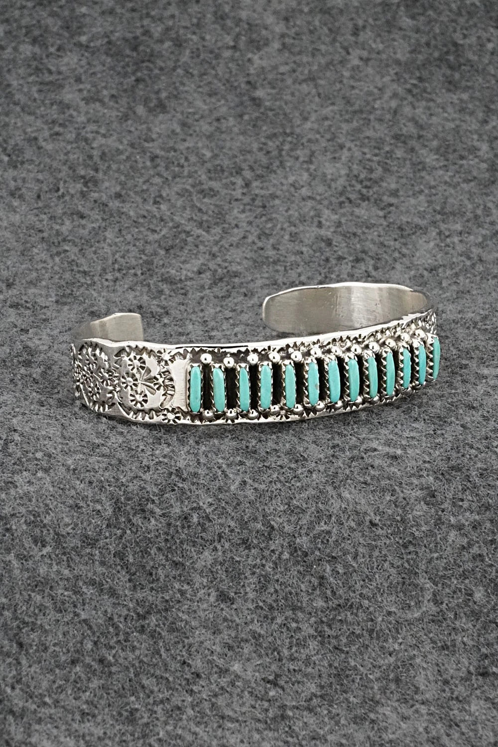 Turquoise & Sterling Silver Bracelet - Murray Hannaweeka