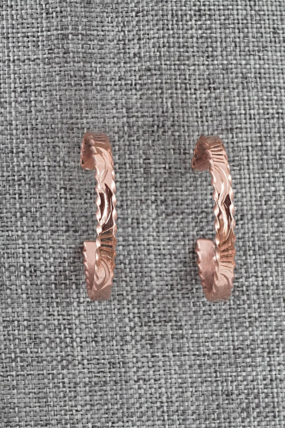 Copper Hoop Earrings - Elaine Tahe