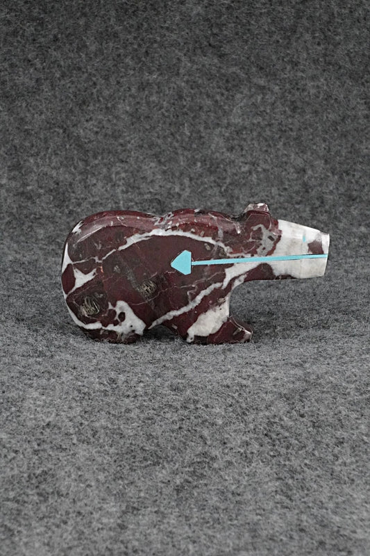 Bear Zuni Fetish Carving - Kenric Laiwakete