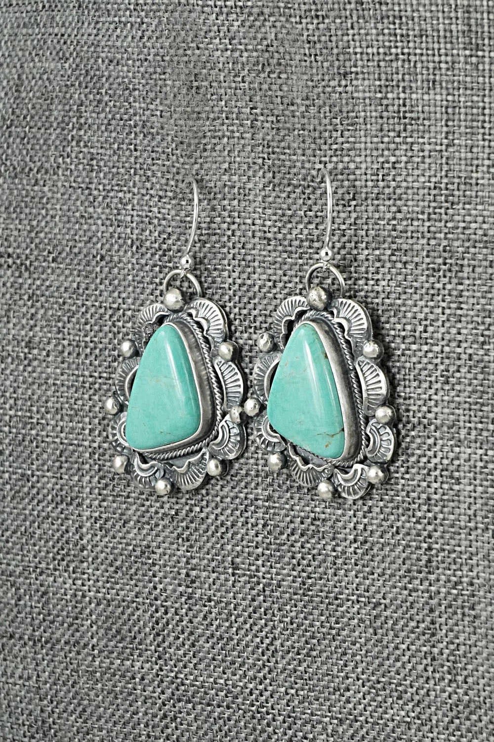 Turquoise & Sterling Silver Earrings - Jackson Hoskie
