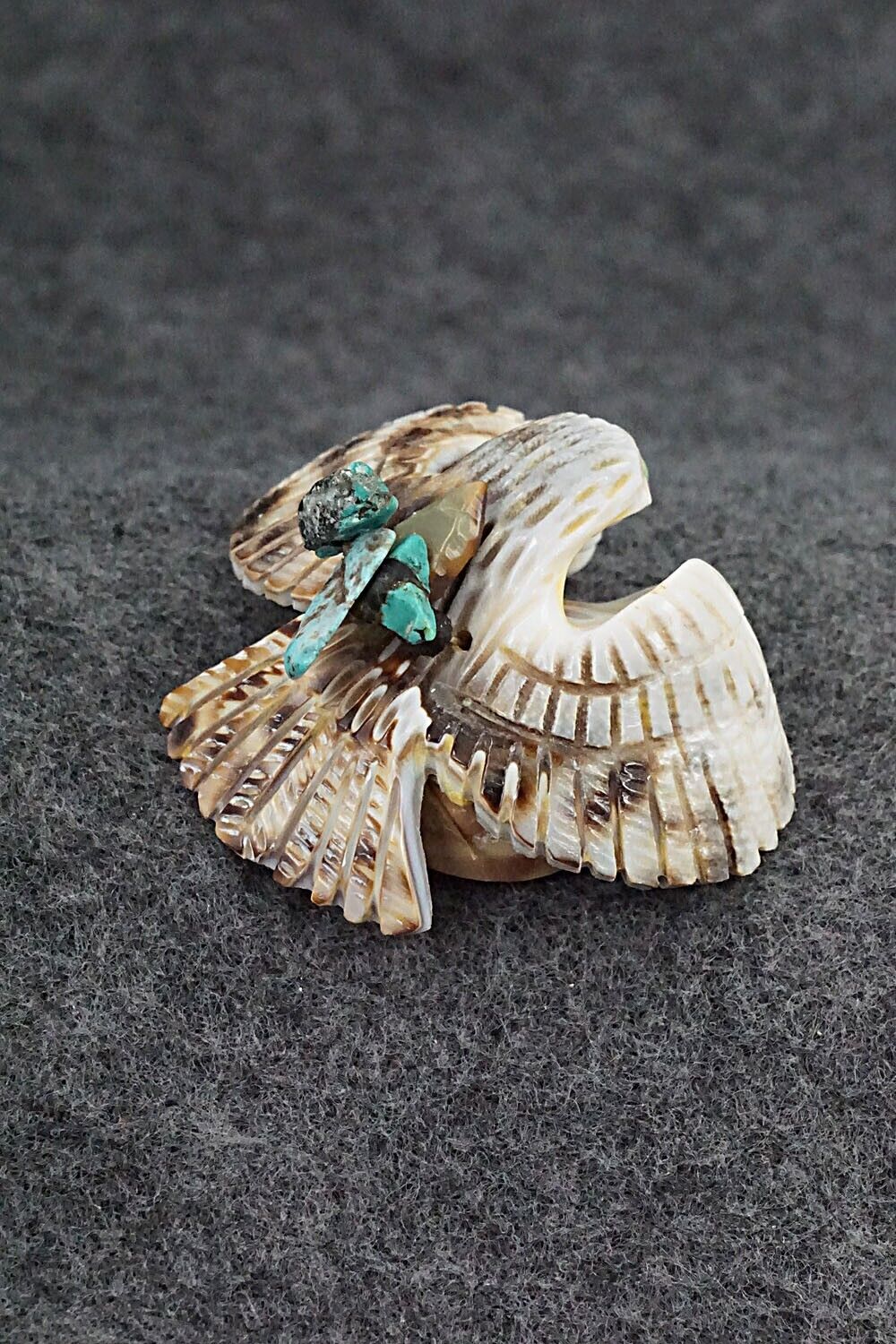 Owl Zuni Fetish Carving - Byrston Bowannie