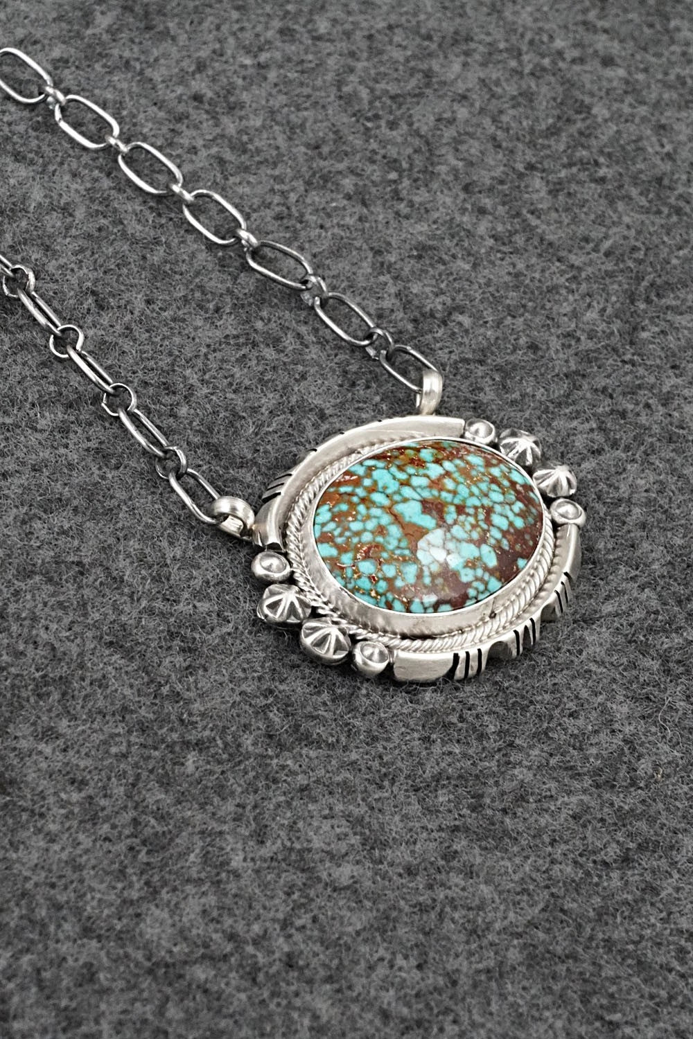 Turquoise & Sterling Silver Necklace - Marita Benally