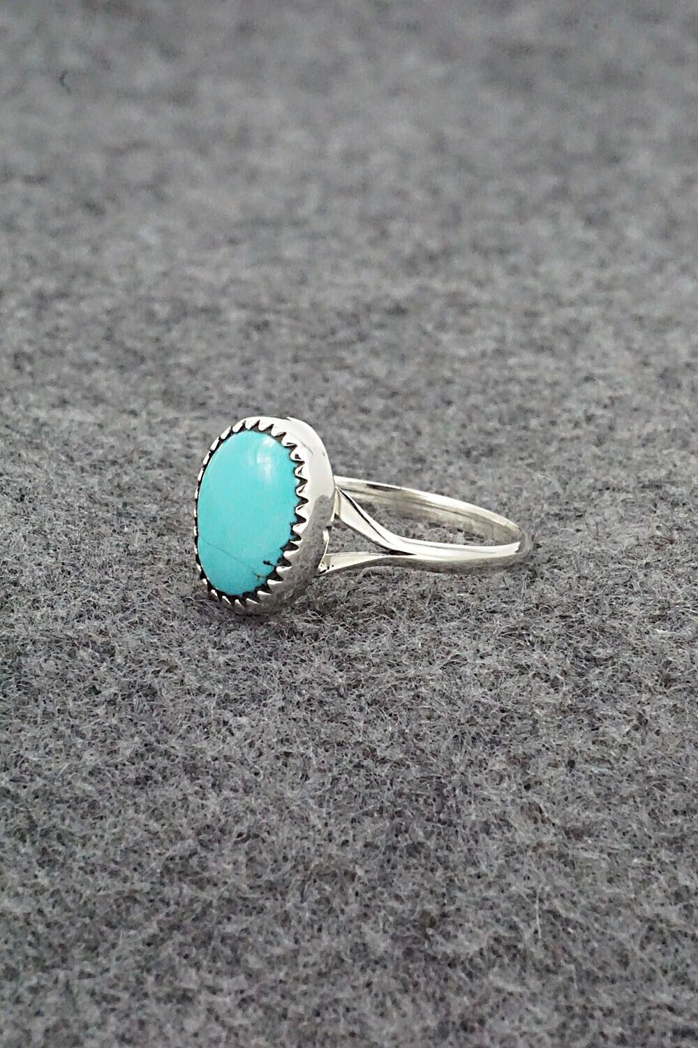 Turquoise & Sterling Silver Ring - Betty Hawthorne - Size 8.75