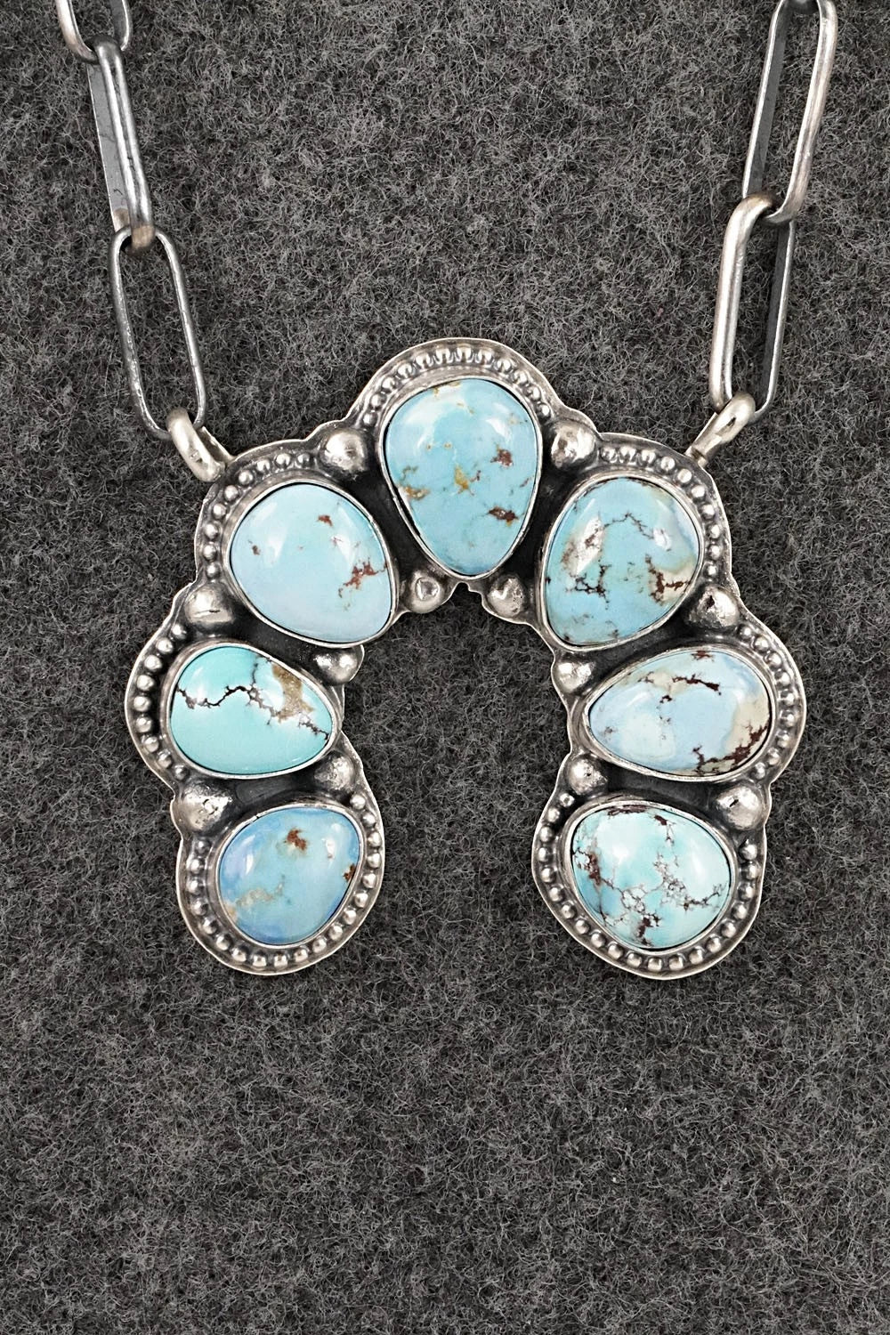 Turquoise & Sterling Silver Necklace - Darrin Livingston