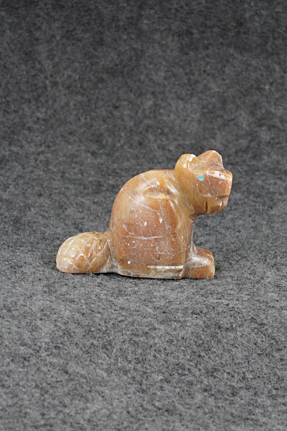 Beaver Zuni Fetish Carving - Gilbert Lonjose