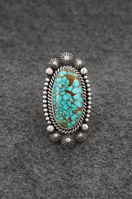 Turquoise & Sterling Silver Ring - Michael Calladitto - Size 7