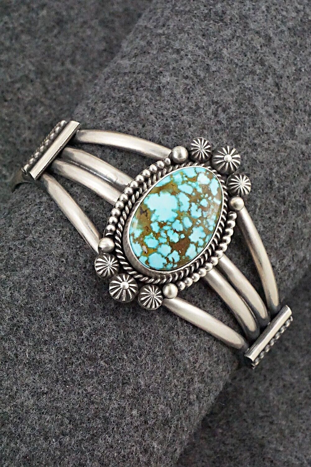 Turquoise & Sterling Silver Bracelet - Michael Calladitto