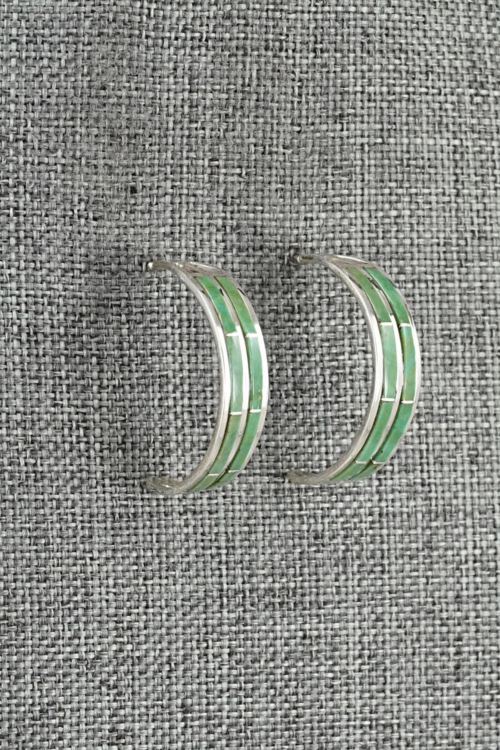 Turquoise & Sterling Silver Earrings - Andrew Enrico