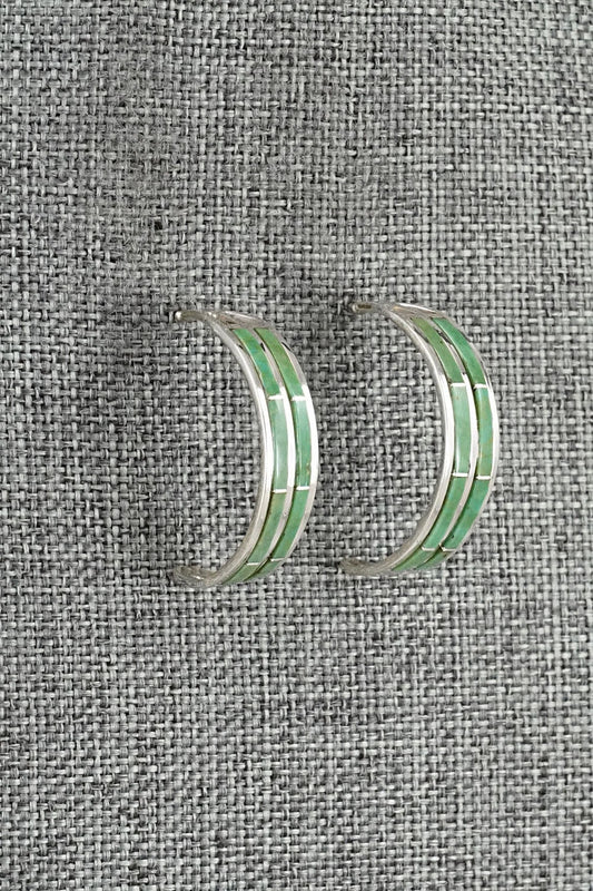 Turquoise & Sterling Silver Earrings - Andrew Enrico