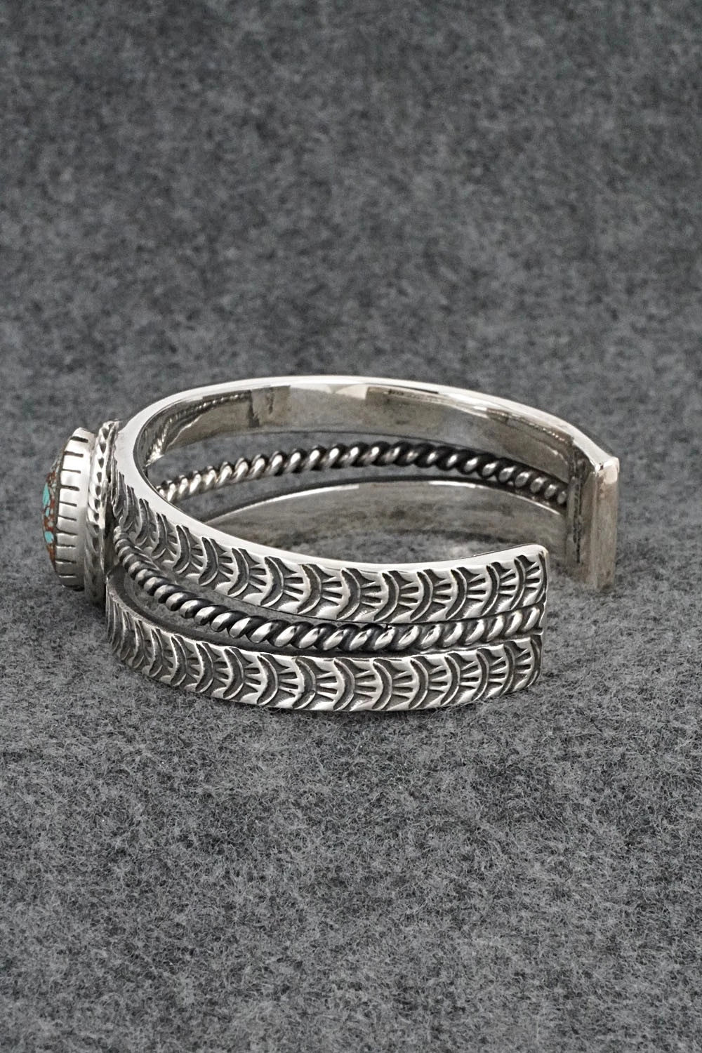 Turquoise & Sterling Silver Bracelet - Roland Dixson