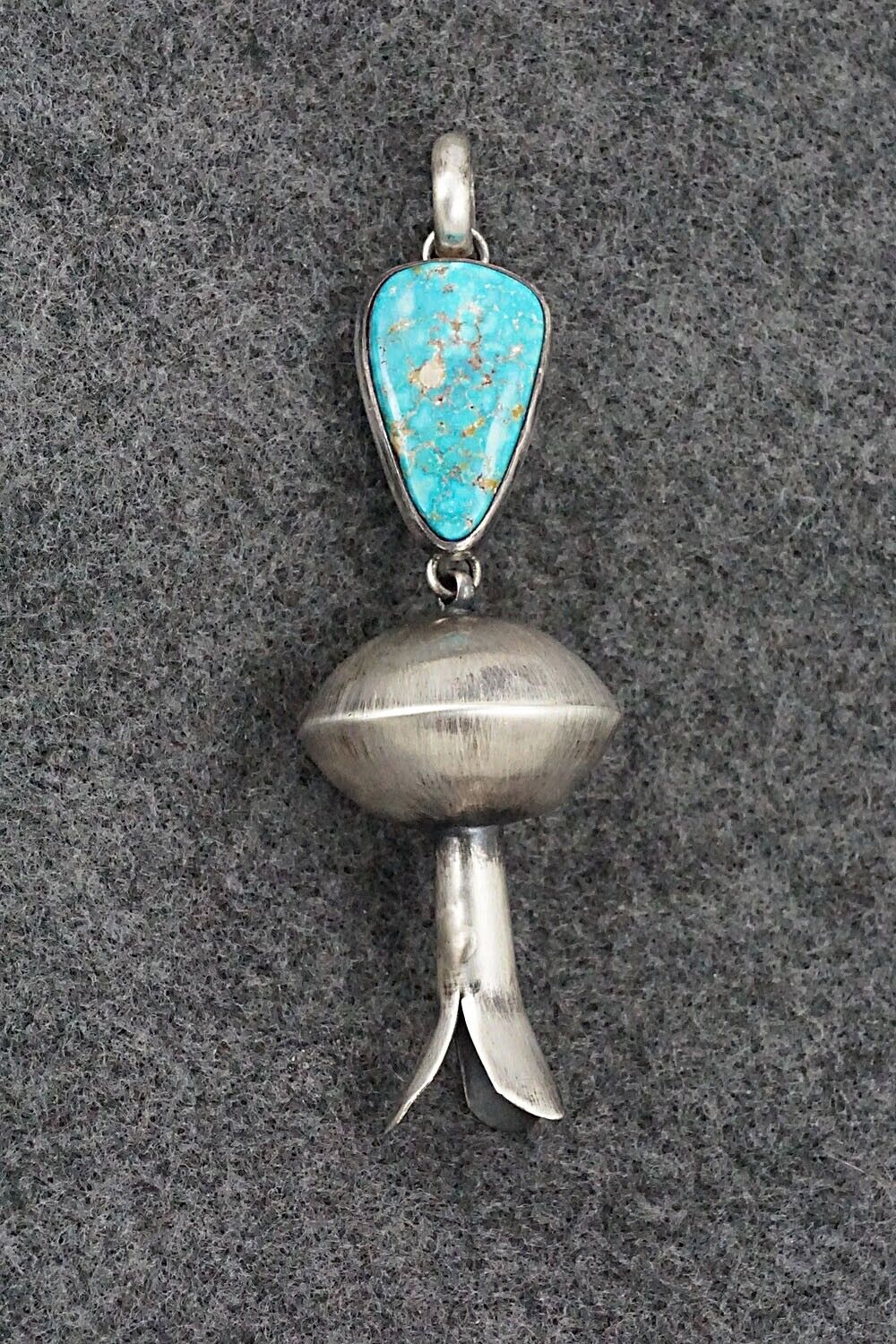 Turquoise & Sterling Silver Pendant - Bernyse Chavez