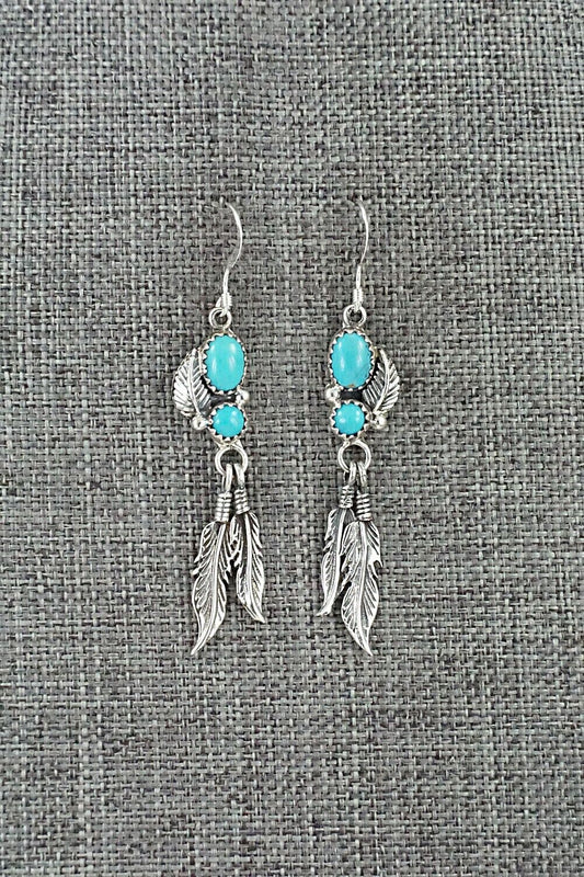 Turquoise & Sterling Silver Earrings - Annie Spencer