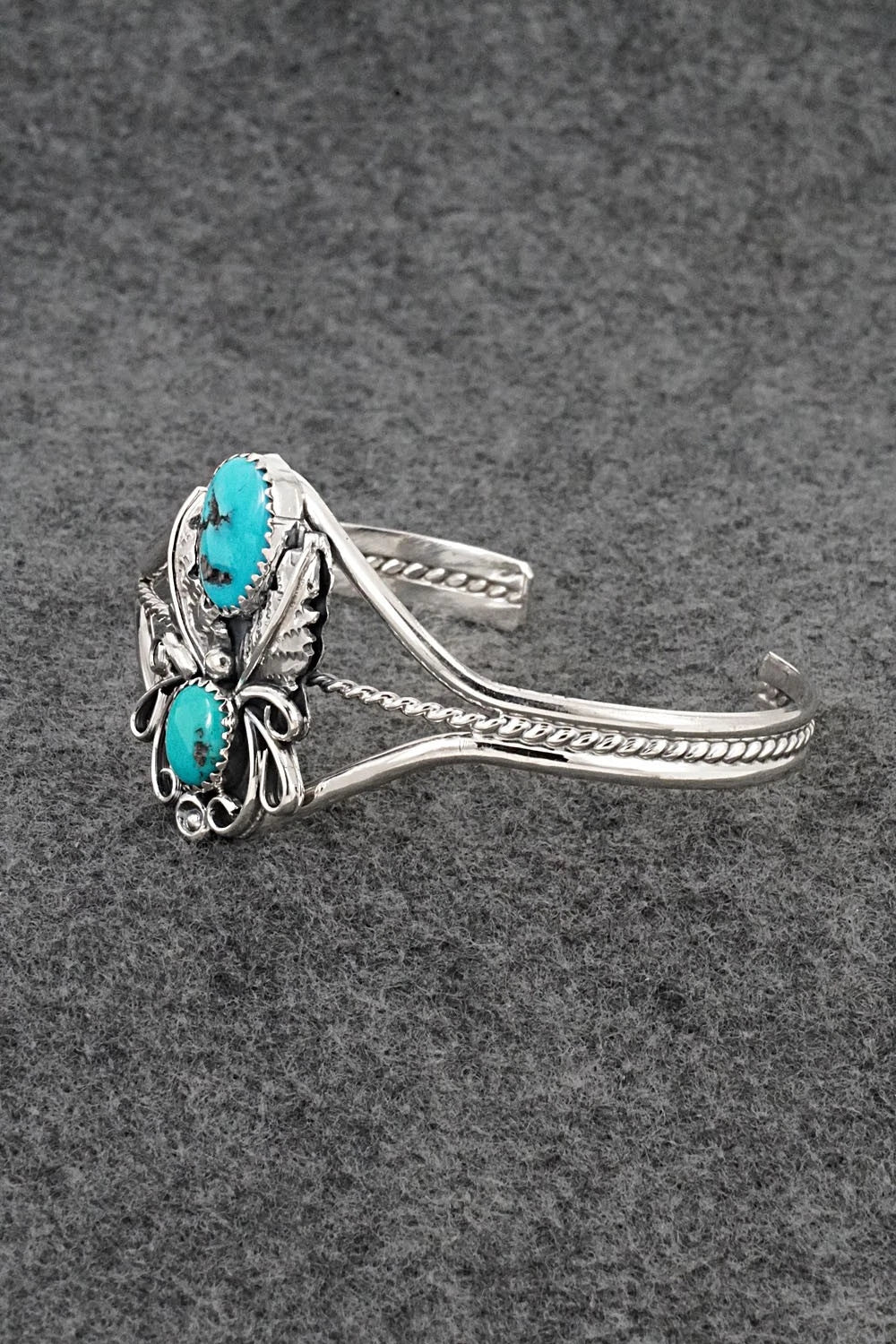 Turquoise & Sterling Silver Bracelet - Harry B. Yazzie