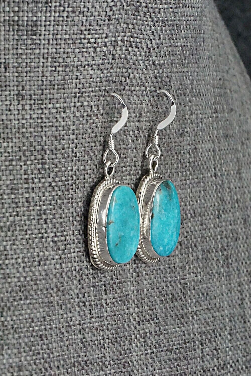 Turquoise and Sterling Silver Earrings - Sharon McCarthy