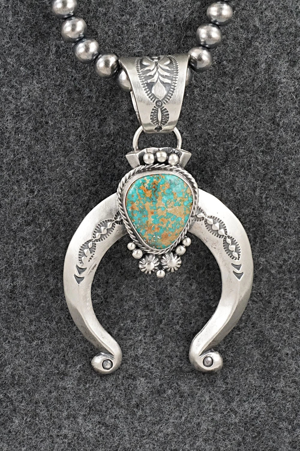 Turquoise & Sterling Silver Necklace - Samuel Yellowhair