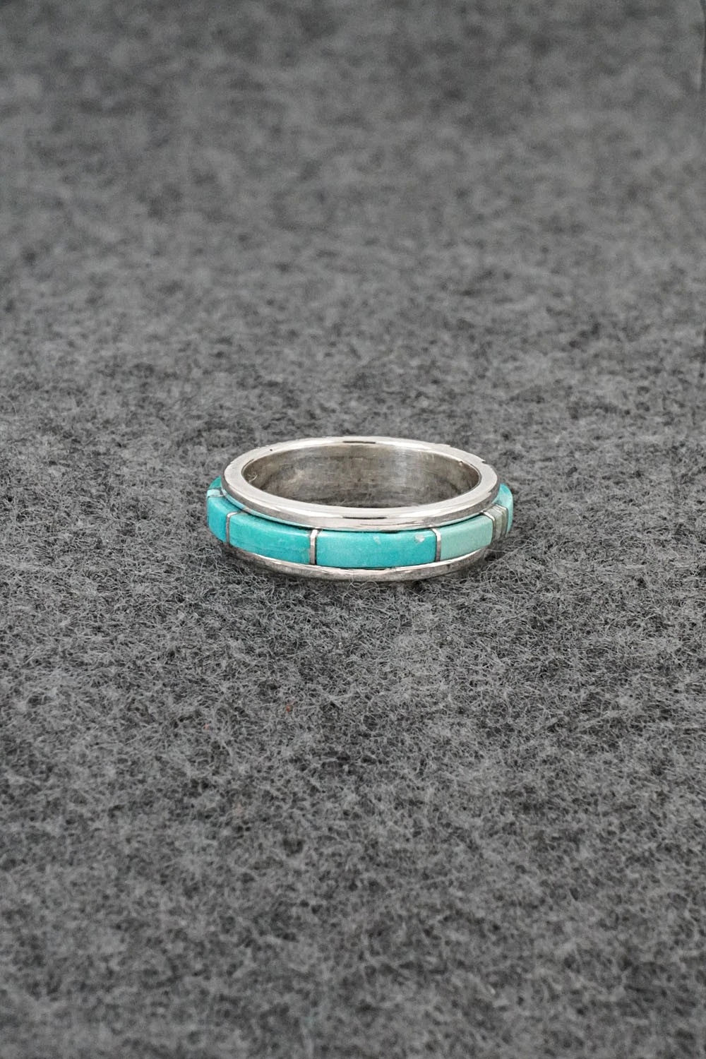 Turquoise & Sterling Silver Ring - Harold Tsosie - Size 6