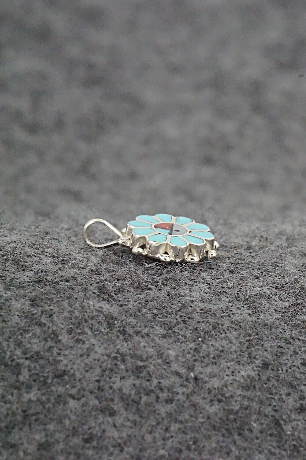 Multi Stone & Sterling Silver Pendant - Maxine Soseeah
