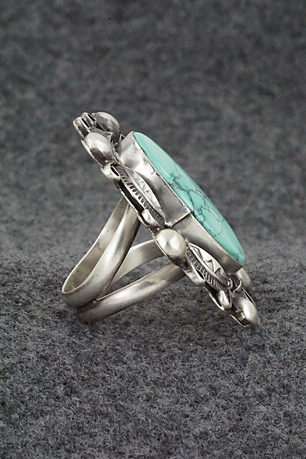 Turquoise & Sterling Silver Ring - Wilson Dawes - Size 7