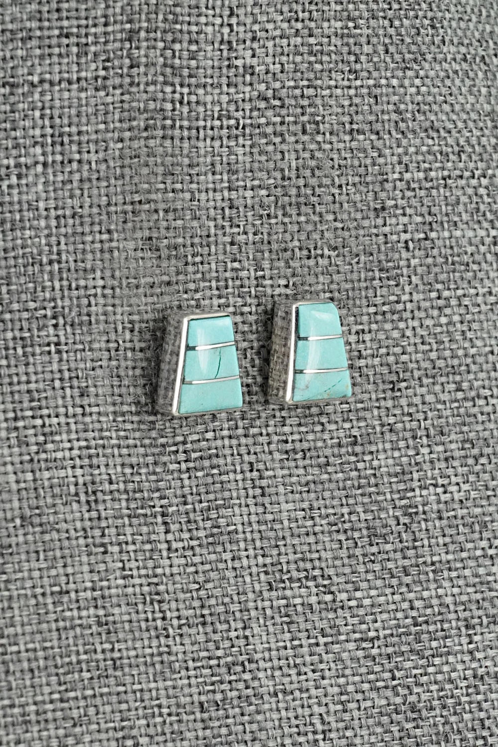 Turquoise and Sterling Silver Earrings - Michelle Haloo