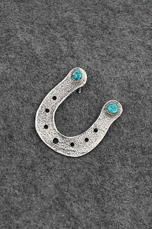 Turquoise & Sterling Silver Pendant - Darius Arviso